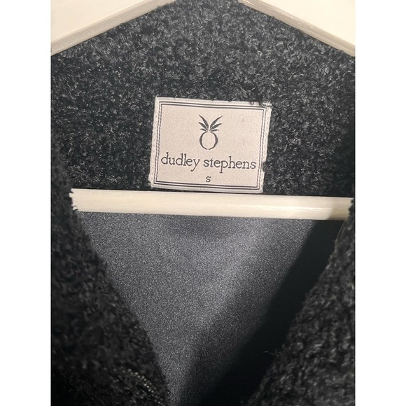 Dudley Stephens Sherpa Fleece Bleeker Collared Full Zip Jacket Black Small - Picture 4 of 7